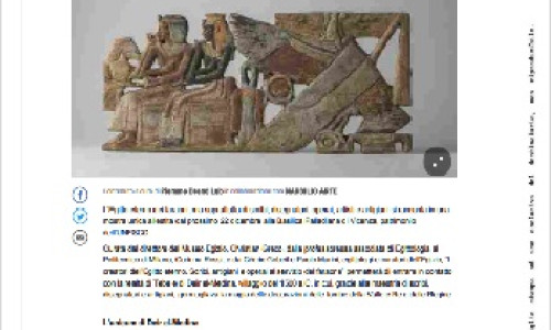 06-12-22 ilGazzetino. L’antico Egitto riprende vita a Vicenza