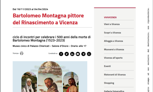 08-11-23 CdV. Bartolomeo Montagna pittore del Rinascimento a Vicenza