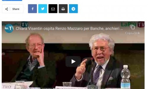 21 febbraio 2020 - Vicenza più- “Banche, banchieri e sbancati”, l’autore Mazzaro in Bertoliana talvolta inciampa con Dato e Bertelle ma per Coltro è più aderente ai fatti di Gervasutti