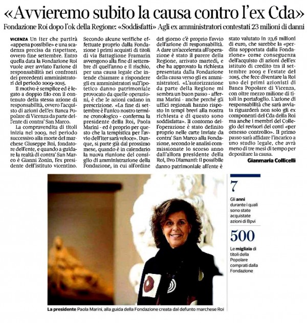 20 giugno 2019 - Corriere del Veneto - 